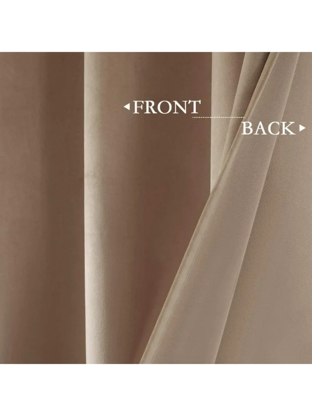 Soft Taupe Velvet Curtains 84